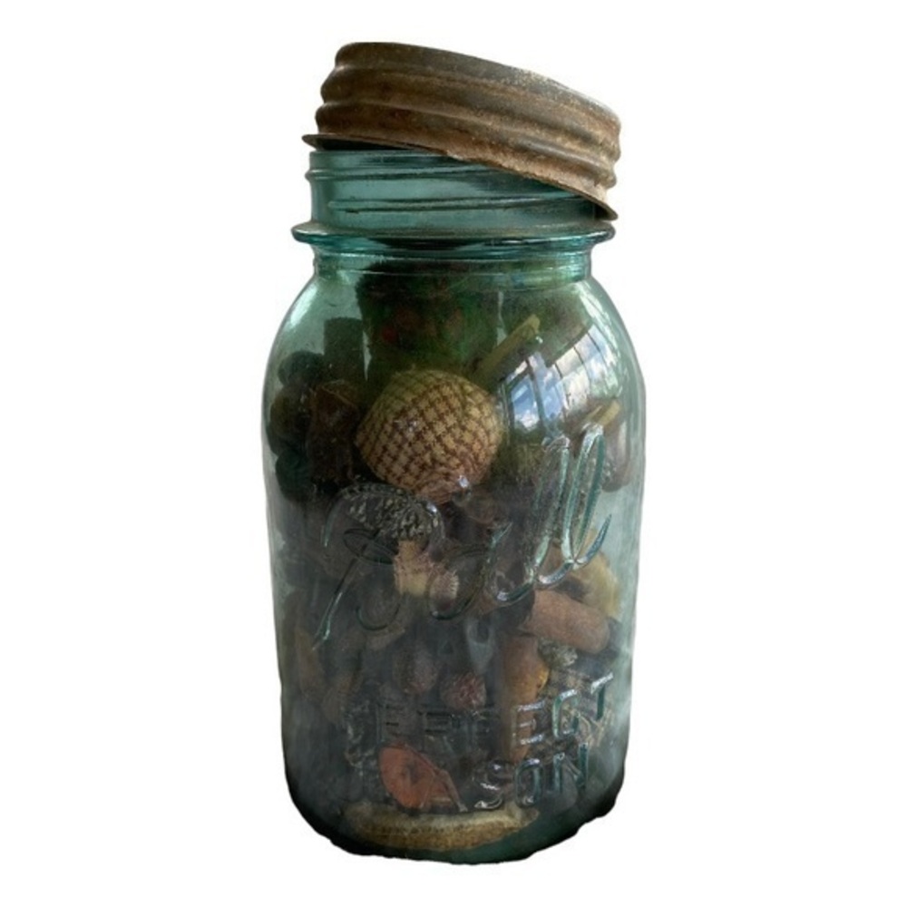 Home Decor Ball Jar with Metal Lid